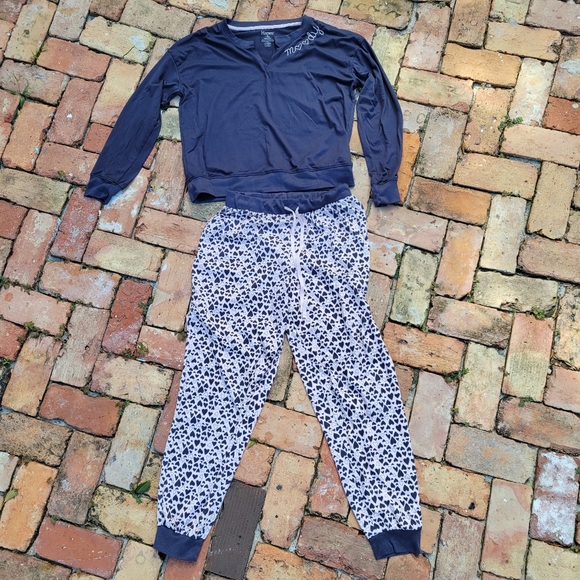 HANES Moody with Hearts Pink and Gray Panama Set Medium